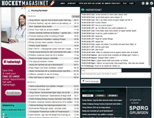 Tablet Screenshot of hockeymagasinet.dk